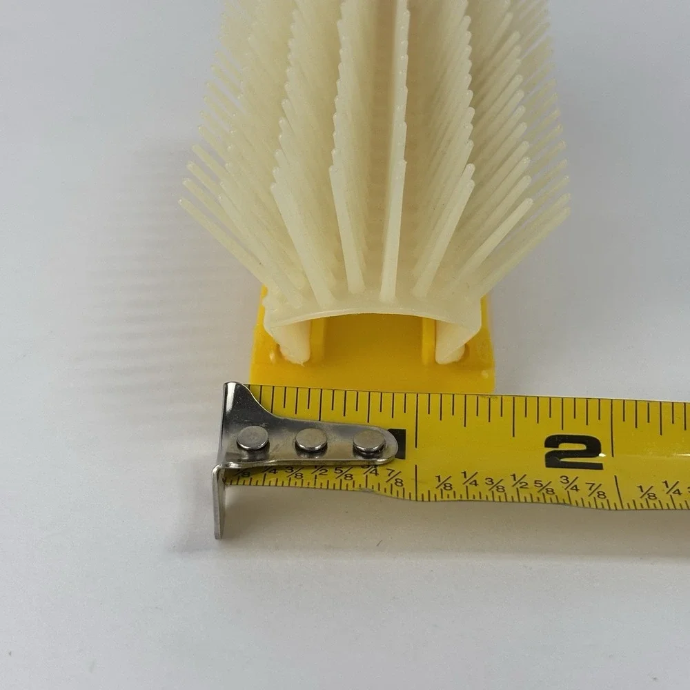 Vintage Goody Hair Brush Flare Bristles Yellow 8